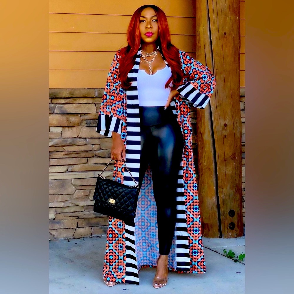 New Maxi Caftan - Multi Color - Size Medium - image 1